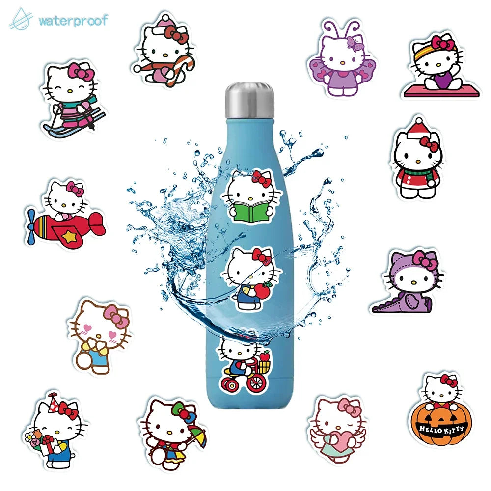 Sanrio Kuromi Stickers Kawaii Hello Kitty Decals