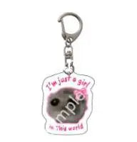 Creative Cute Pink Bowknot Hamster Keychain